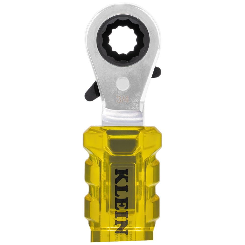 Klein Tools KT223X4-INS 48-tooth gear enables short swings in tight spaces