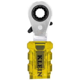Klein Tools KT223X4-INS 48-tooth gear enables short swings in tight spaces