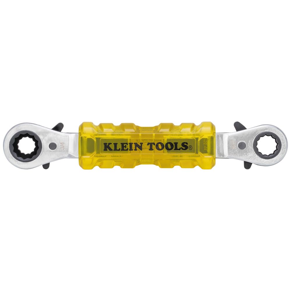 Klein Tools KT223X4-INS with transparent handle showing isolated ends for 1000V-rated tasks