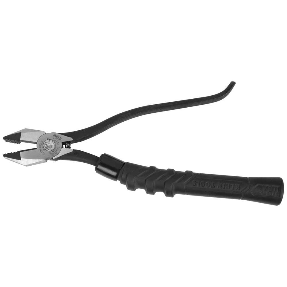 Klein Tools M2017CSTA slim-head ironworker pliers close-up for tight spaces and precise cuts