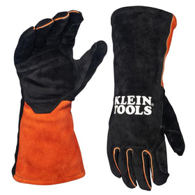 Klein Tools MIG welding gloves with split cowhide for superior heat resistance during high-spark tasks