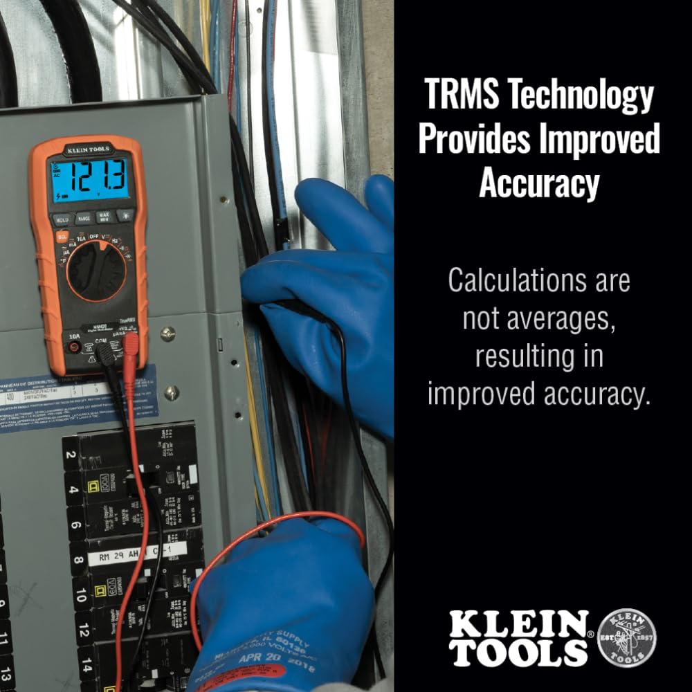Klein Tools MM420 TRMS accuracy for dependable readings.