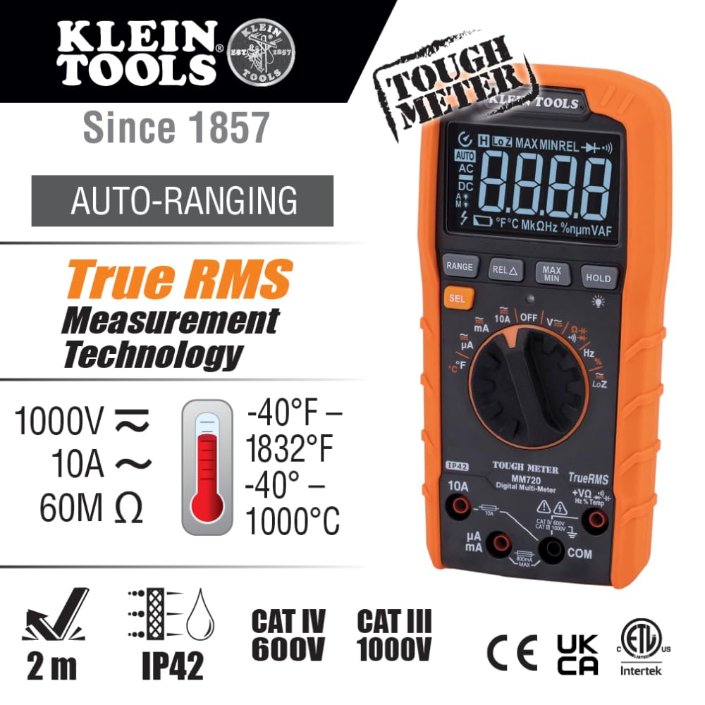 MM720 LoZ mode indicator showing ghost voltage detection