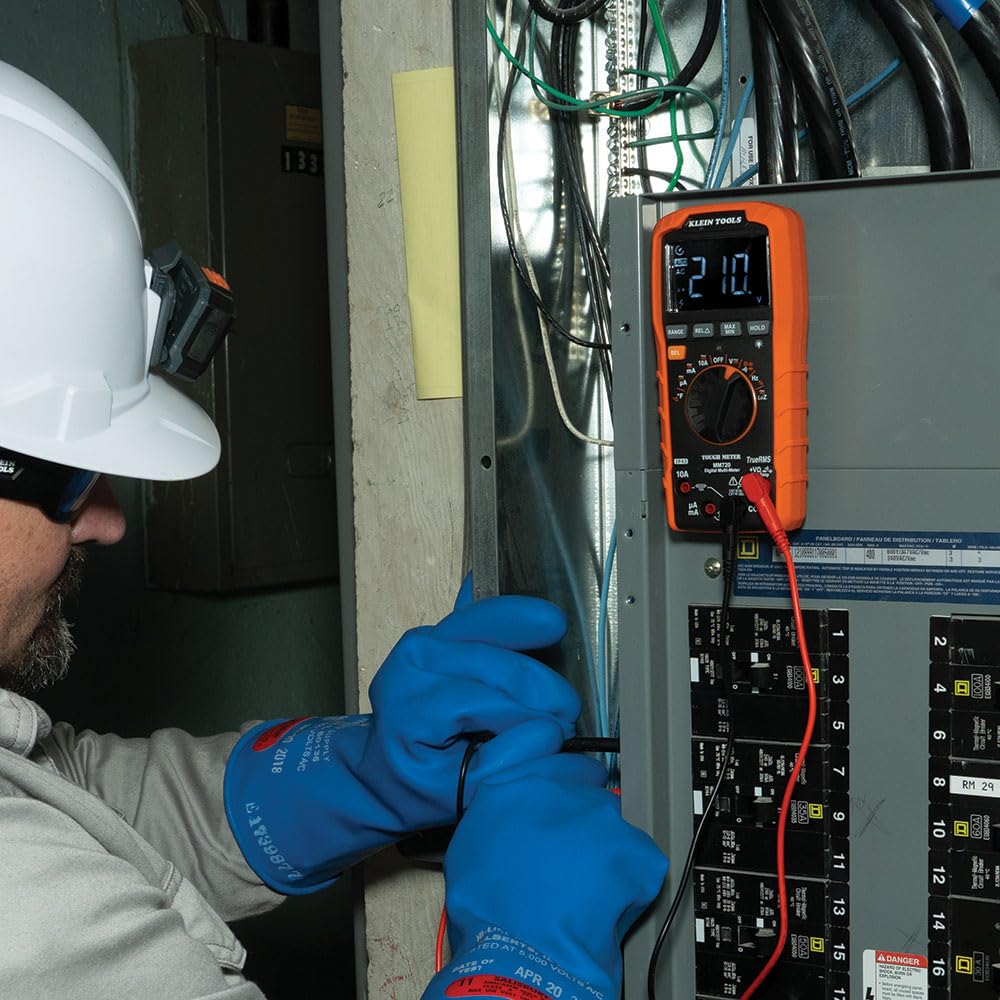 Optional magnetic hanger compatible with Klein MM720 for hands-free operation