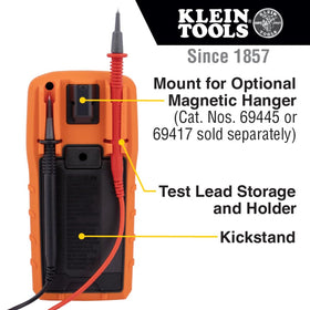 Voltage testing up to 1000V with Klein MM720 in action