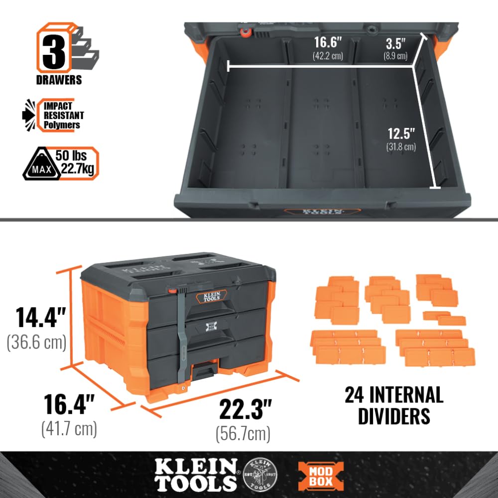 Klein Tools MODbox cable lock feed-through secures the entire system.