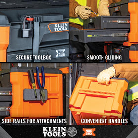 Klein Tools MODbox reinforced bottom prevents drawer sag under load.