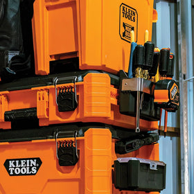 Klein Tools MODbox internal rail accessory securely anchors inside the toolbox.