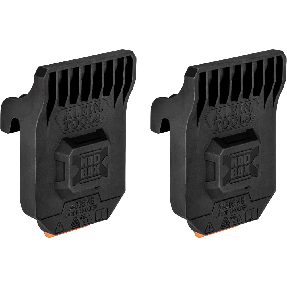 Klein Tools MODBox ladder holder side view secures ladders during transport.