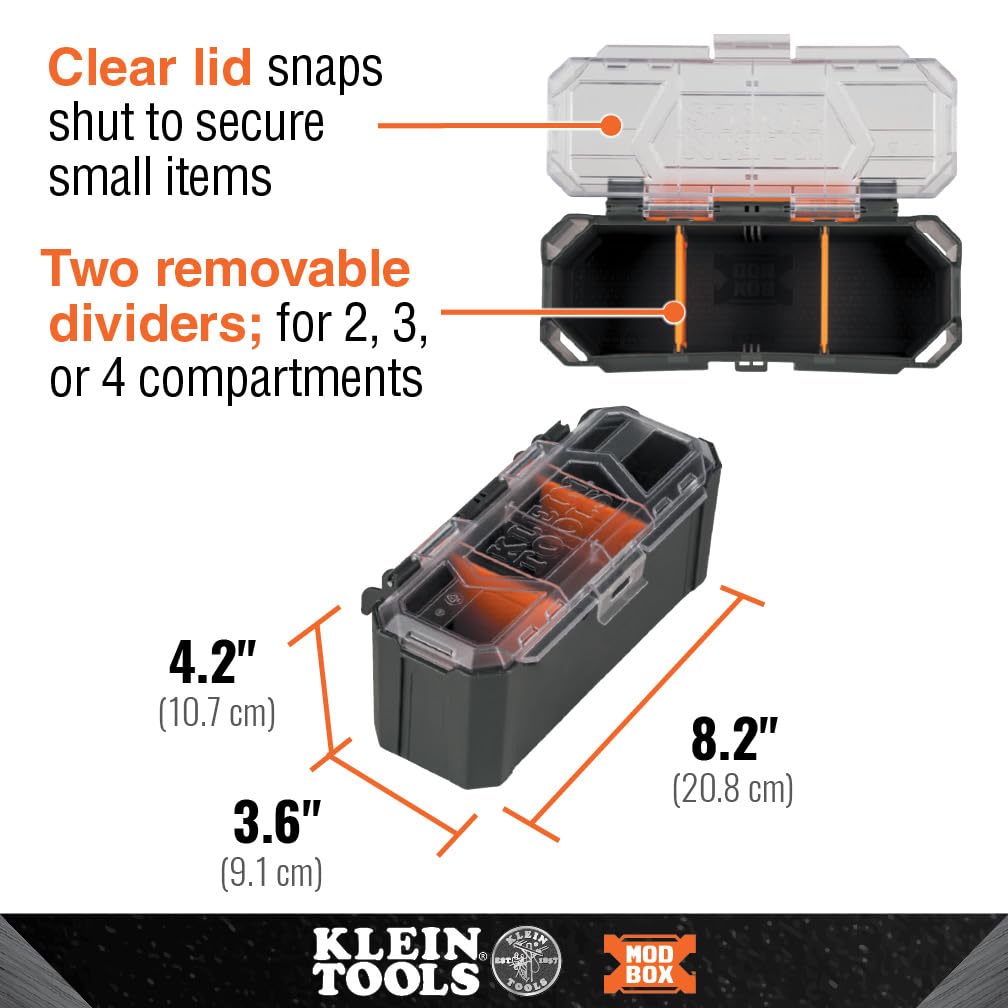 Klein Tools MODbox with one-handed release for quick bin movement