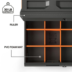 Klein Tools MODbox PVC foam mat cushions tools during transport