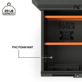 Klein Tools MODbox PVC foam mat protects tools during transport