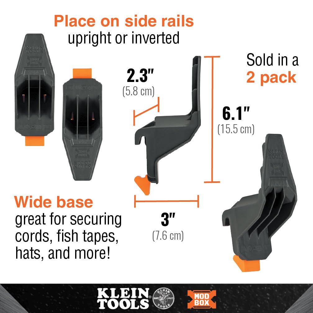 Klein Tools MODbox securely holds fish tapes for quick retrieval.