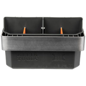 Klein Tools MODbox slim profile storage minimizes bulk while maximizing accessible space.