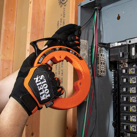Moisture-protective coating keeps Klein Tools tape dry to touch.