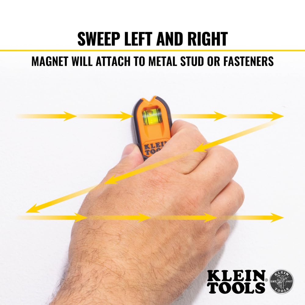 Klein Tools MSF100 center notch and bottom opening aid accurate marking alignment.