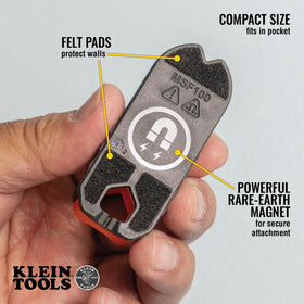 Klein Tools MSF100 felt pad backing protects drywall during marking.