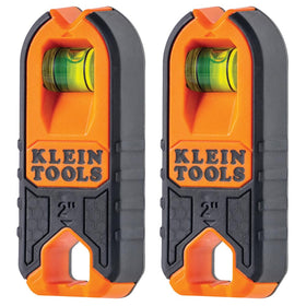 Klein Tools MSF1002 magnetic stud finder 2-pack detects metal studs quickly for precise mounting.