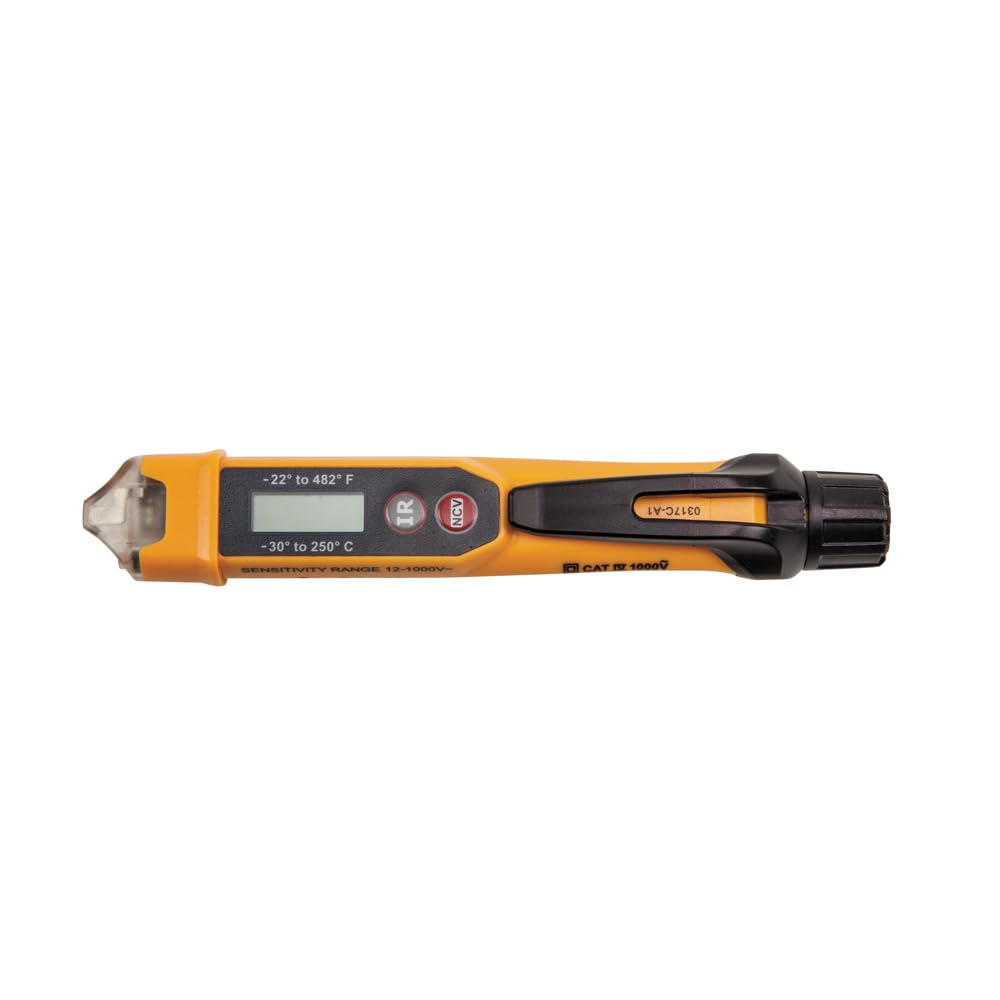 Klein Tools NCVT-4IR LED indicators show voltage status at a glance.