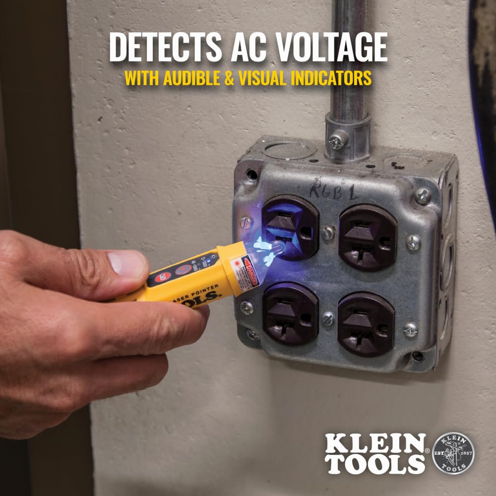 Klein Tools NCVT-5A dual range 12–1000V suitable for low and standard voltage work.