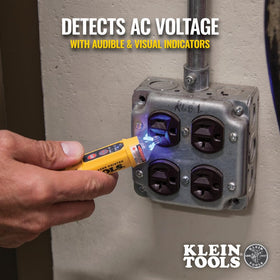 Klein Tools NCVT-5A dual range 12–1000V suitable for low and standard voltage work.