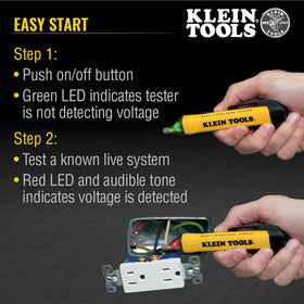 Klein Tools NCVT1P auto power-off helps conserve battery life during use.