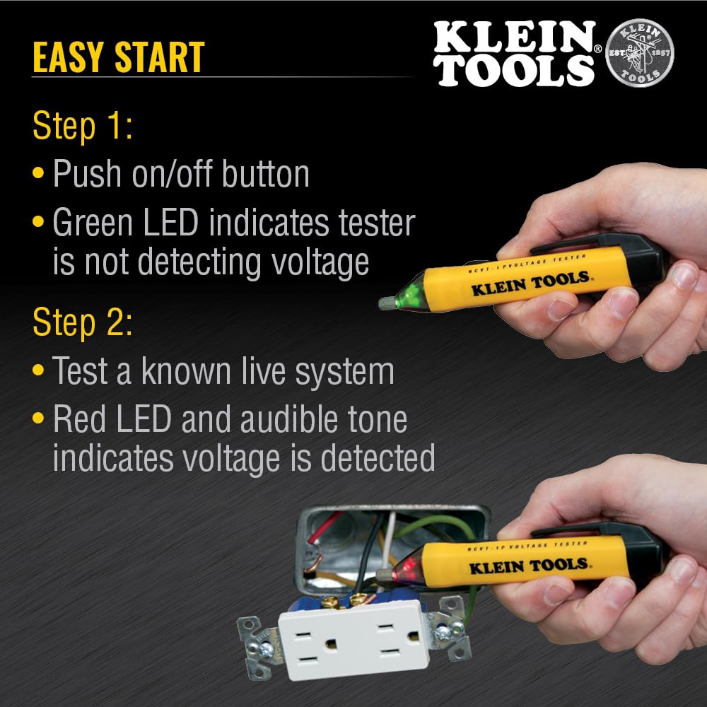 NCVT1P green LED power indicator showing active mode