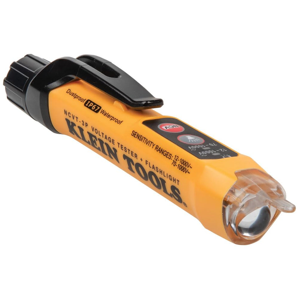 Klein Tools NCVT3P non-contact detection on live wiring for safe checks