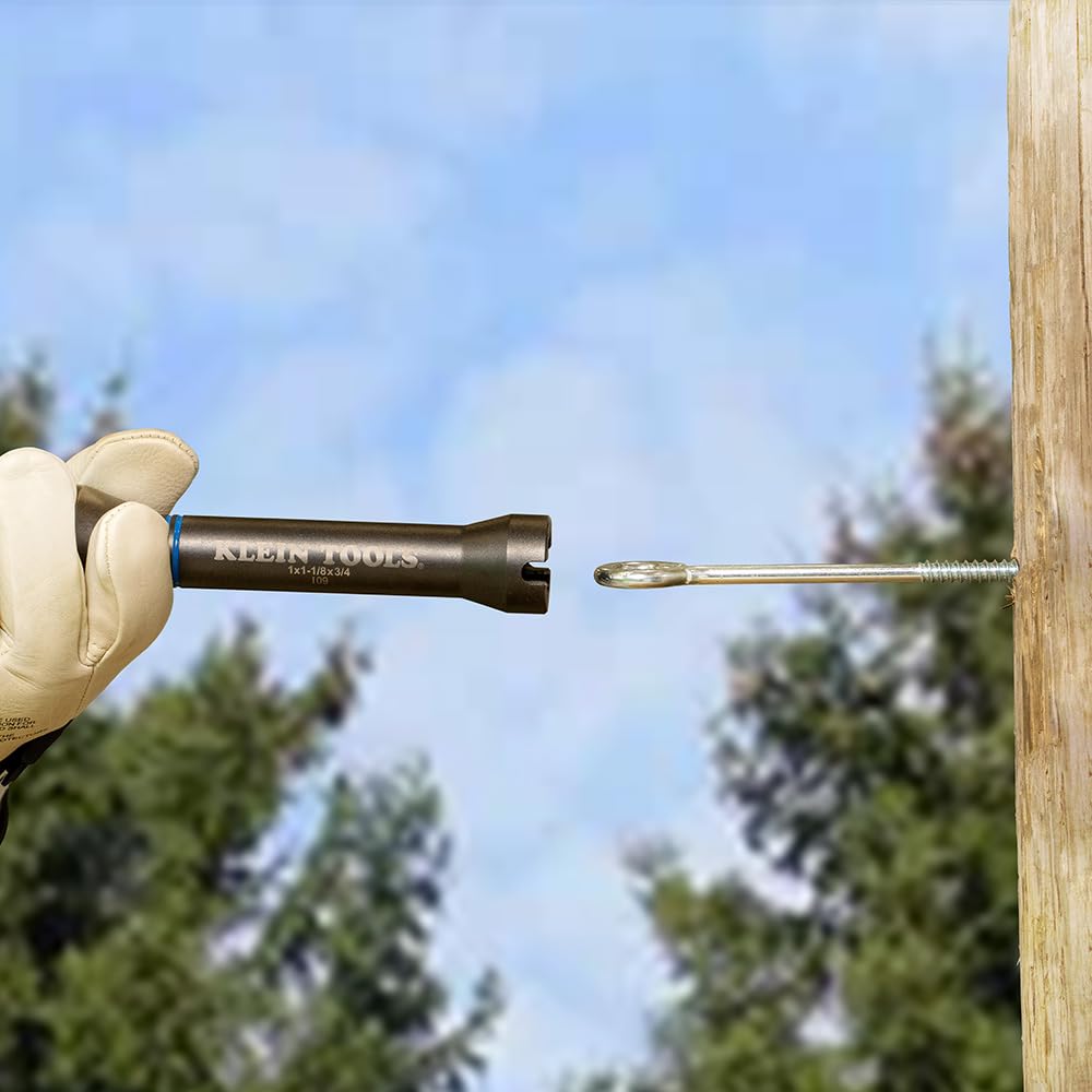 Klein Tools NRHD long hollow shaft fits long bolts up to 6 inches