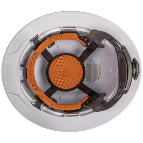 Klein Tools open-frame design maximizes airflow inside the hard hat.