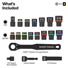 Klein Tools pass-through sockets enable extended access to fasteners