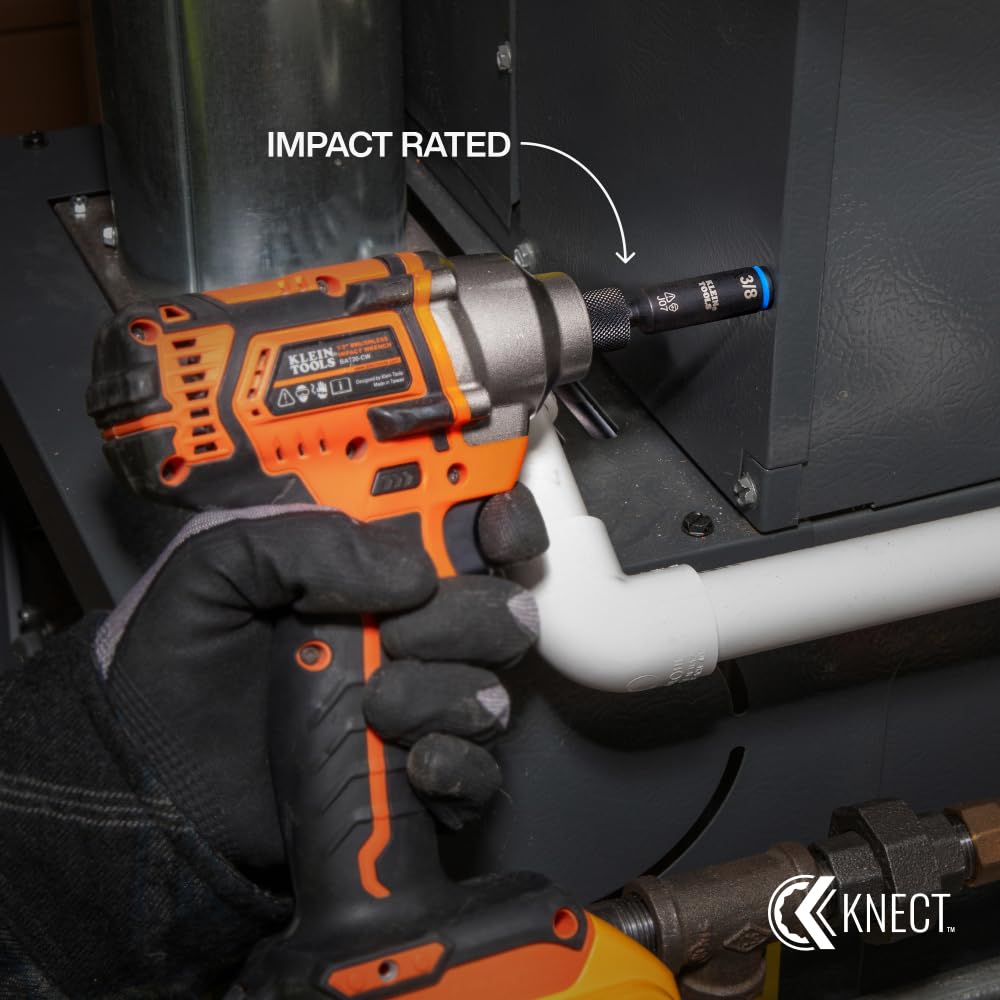 Klein Tools precision machined tips reduce cam-out during fastener work.