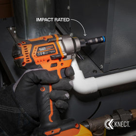 Klein Tools precision machined tips reduce cam-out during fastener work.