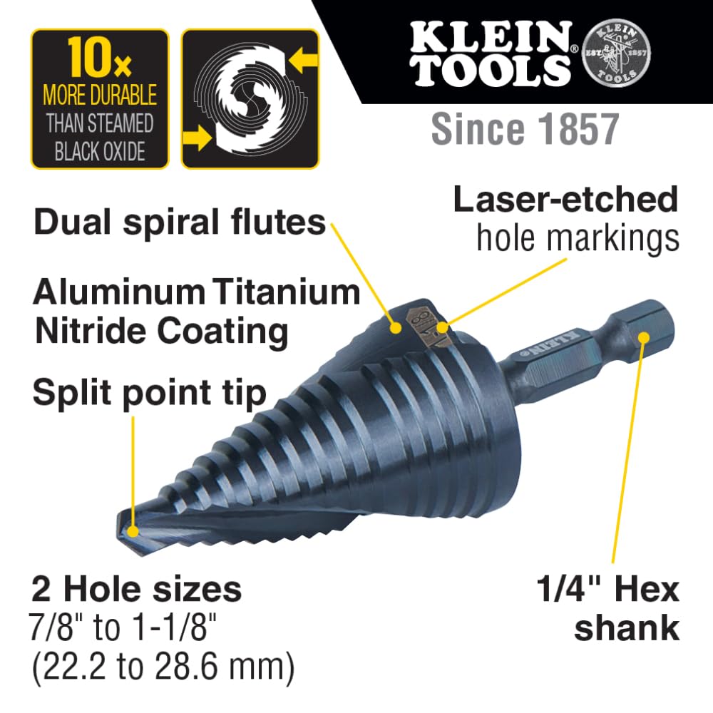 Klein Tools QRST11 quick-release hex shank for secure grip with power tools