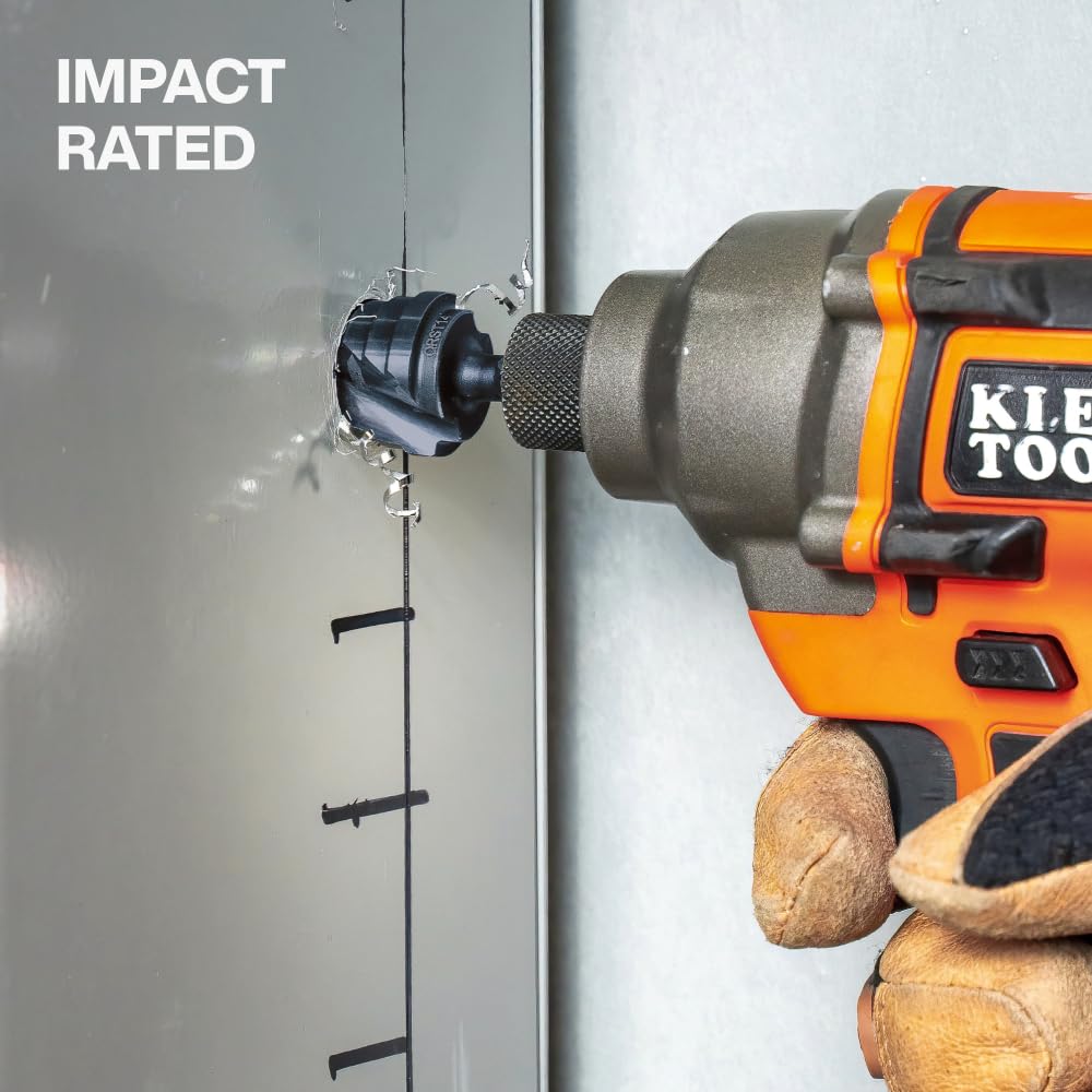Klein Tools QRST2S laser-marked hole sizes for easy on-site selection