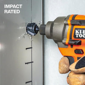 Klein Tools QRST2S laser-marked hole sizes for easy on-site selection