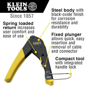 Radial stripper VDV110-061 in action for precise cable prep.