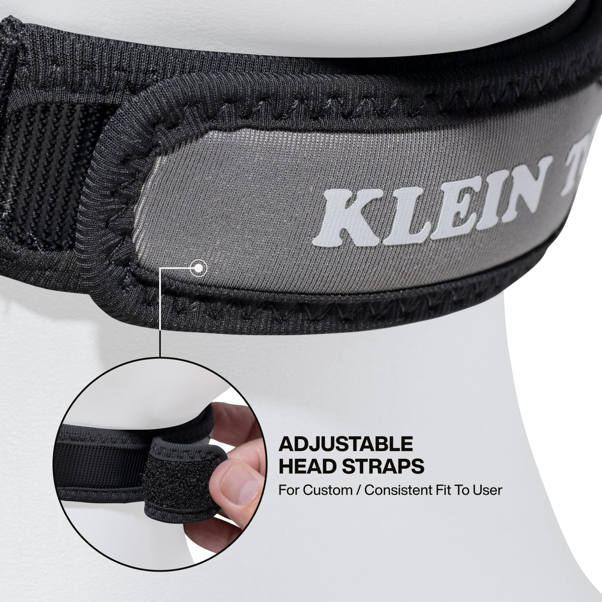 Klein Tools replaceable NIOSH-approved filters extend mask usage and performance.