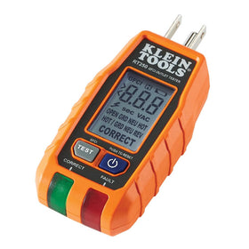 Klein Tools RT250 front view for quick outlet testing
