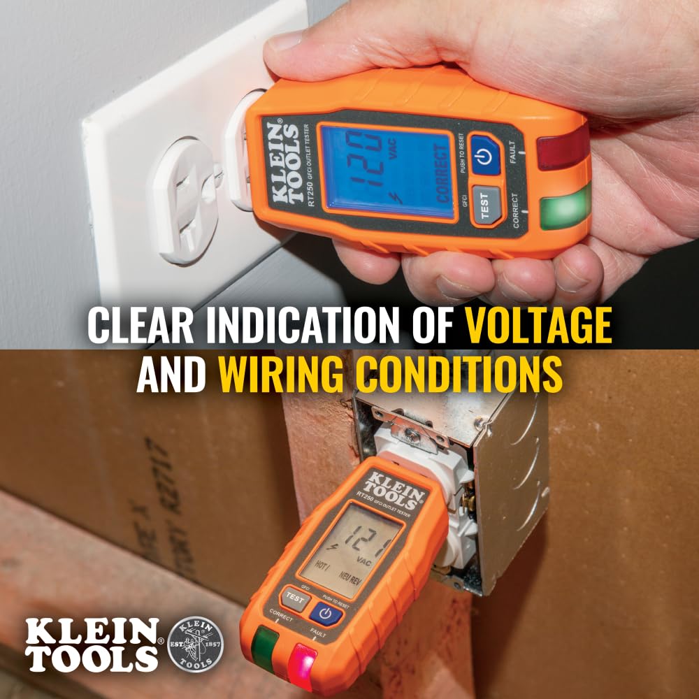 Klein Tools RT250 open neutral detection for safety