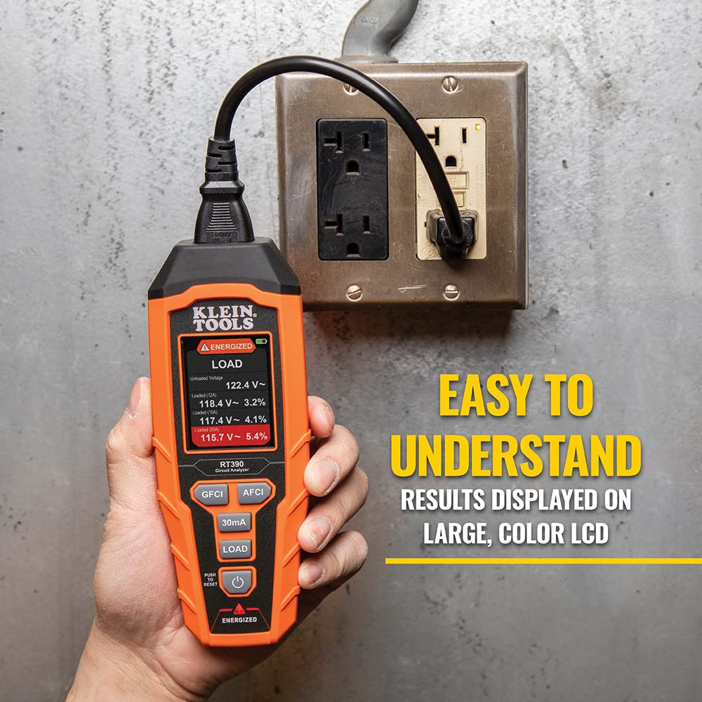 RT390 dual-wiring-detection identifies open neutral or ground faults