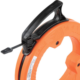 Rugged case and handle resist impact on busy job sites.