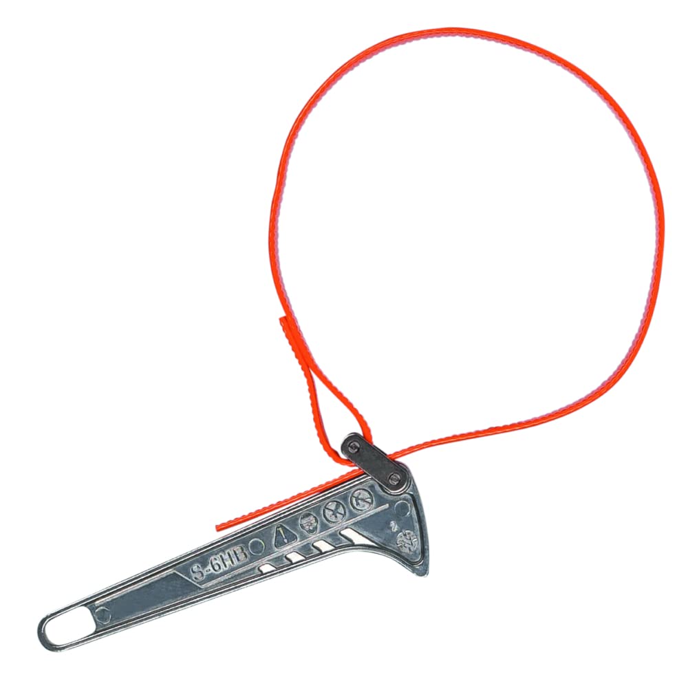 Klein Tools S6HB strap wrench protects polished surfaces during adjustment.
