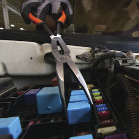 Klein Tools 71402 straight-nose pliers included in the 2-piece set.