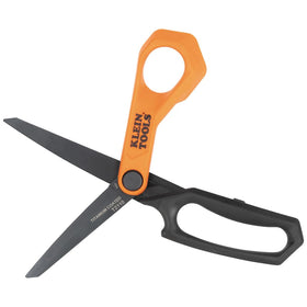 Klein Tools T2110 titanium-coated blades deliver clean cuts through thick materials.