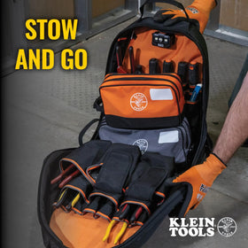 Klein Tools pouch has D-rings for quick attachment options