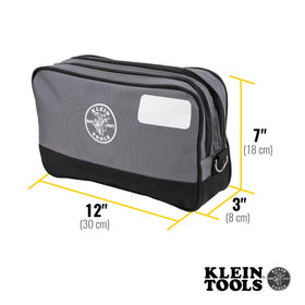 D-Rings on Klein Tools pouch for strap or carabiner attachment