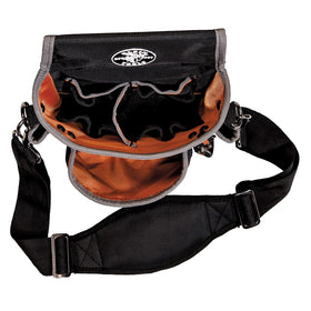 Klein Tools Tradesman Pro Tool Pouch tunnel loop fits 2-inch belts securely.