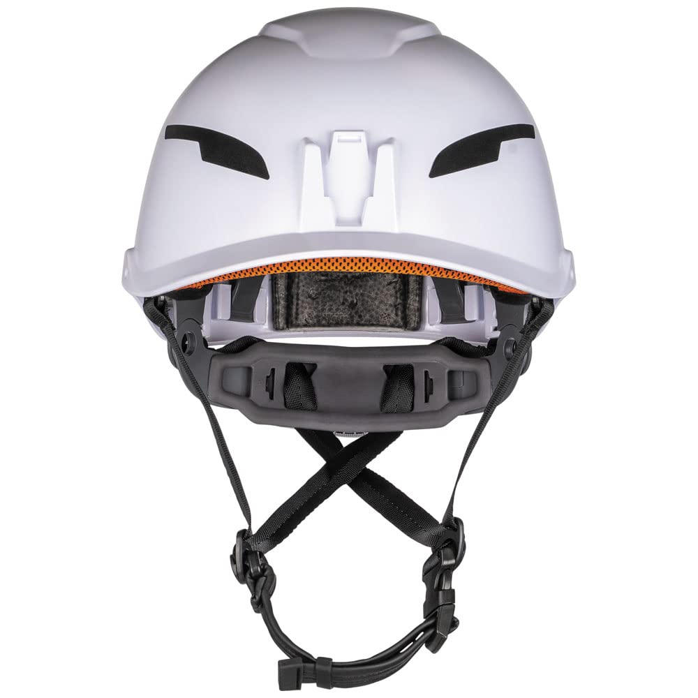 Klein Tools universal slots accept hearing protection and shields