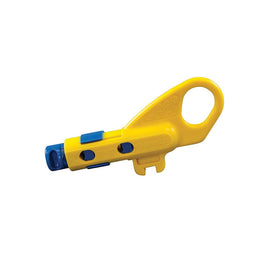 Klein Tools VDV110-295 adjustable blades provide precise stripping without conductor damage.
